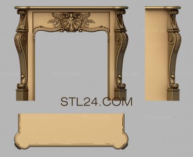 Fireplaces (KM_0231) 3D models for cnc